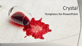  Presentation with red carpet limosine - Amazing presentation design having stained - red wine is spilled backdrop and a white colored foreground