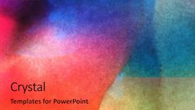  Presentation with plastic - Beautiful presentation featuring stained glass - shades of colored transparent plastic backdrop and a red colored foreground