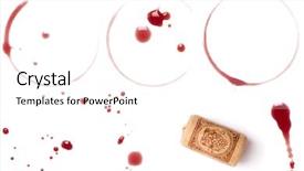  Presentation with cork - Audience pleasing PPT layouts consisting of stained glass - wine collection - stains spots backdrop and a pink colored foreground