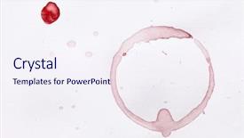  Presentation with wine - Amazing presentation theme having stained glass - wine stain backdrop and a sky blue colored foreground