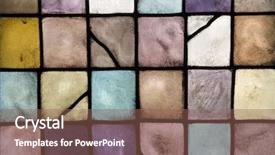  Presentation with stained glass - Presentation having stained glass background and a violet colored foreground