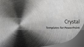  Presentation with metal - Amazing slide deck having stainless steel - metal backdrop and a light gray colored foreground