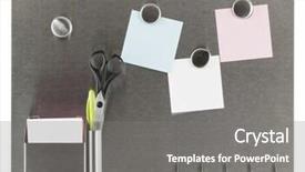  Presentation with magnet - PPT layouts enhanced with stainless steel magnet board background and a gray colored foreground