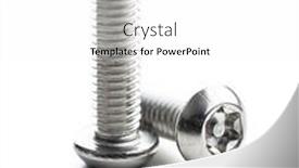  Presentation with stainless steel - Amazing PPT theme having stainless-steel-torx-screws-isolated backdrop and a white colored foreground
