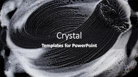  Presentation with foam - Theme having stains-of-soapy-foam background and a dark gray colored foreground
