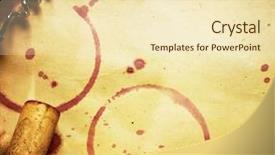  Presentation with vintage paper - Cool new presentation design with stains on the vintage paper backdrop and a cream colored foreground