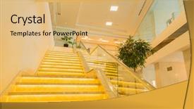  Presentation with five star hotel for client - Cool new presentation design with stair case in the modern backdrop and a yellow colored foreground