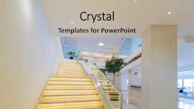  Presentation with five star hotel for client - Cool new slide deck with stair case in the modern backdrop and a mint green colored foreground
