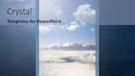  Presentation with heaven - Cool new presentation design with stair way to heaven backdrop and a light blue colored foreground