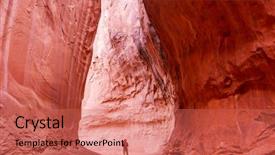  Presentation with living coral - Cool new slides with staircase escalante national park utah backdrop and a coral colored foreground