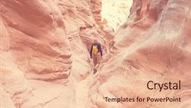  Presentation with grand canyon - Slides having staircase escalante national park utah background and a lemonade colored foreground