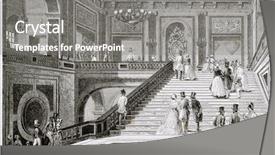  Presentation with versailles - Audience pleasing presentation design consisting of staircase in versailles castle create backdrop and a gray colored foreground
