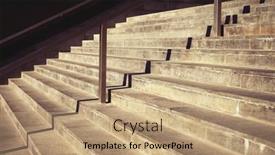  Presentation with success business - Amazing slide set having staircase-next-to-a-modern backdrop and a coral colored foreground