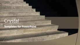  Presentation with business success - Colorful presentation design enhanced with staircase-next-to-a-modern backdrop and a gray colored foreground