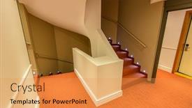  Presentation with abstract modern architecture - Amazing slide set having staircase painted in red abstract fragment of the architecture of modern lobby hallway of the luxury hotel shopping mall business center in lucerne switzerland interior design backdrop and a yellow colored foreground