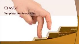  Presentation with gold loan - Colorful slide set enhanced with stairs made of gold backdrop and a lemonade colored foreground