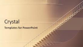  Presentation with sunset water seagull - Presentation design having stairs on a water tower background and a lemonade colored foreground