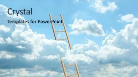  Presentation with stairway - Presentation consisting of stairway heaven - ladder to the sky background and a light blue colored foreground