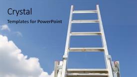  Presentation with stairs - Slides consisting of pregnancy - cheerful pregnant women in yoga background and a light blue colored foreground