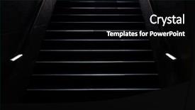  Presentation with stairway - PPT layouts having stairway heaven - walking up staircase exiting background and a black colored foreground