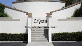  Presentation with orchestra silhouette music outside - Cool new theme with stairway outside stairs backdrop and a light gray colored foreground