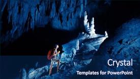  Presentation with young man and a woman - Slide deck featuring xmas woman with finger point up background and a lemonade colored foreground