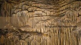  Presentation with cave - Beautiful slides featuring eminence - stalactites in a cave emine-bair-hosar backdrop and a coral colored foreground
