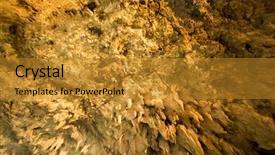  Presentation with hanuman at ramayana cave - Presentation design having stalactites in cave background and a  colored foreground