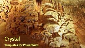  Presentation with cave - Audience pleasing PPT theme consisting of stalagtite - stalactite cave backdrop and a  colored foreground