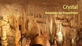  Presentation with cave - Cool new presentation design with stalagtite - stalactite cave backdrop and a  colored foreground