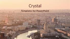  Presentation with foggy - Colorful PPT theme enhanced with stalin - sunrise in foggy day hotel backdrop and a lemonade colored foreground