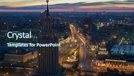  Presentation with stalin - Amazing presentation design having stalin skyscraper on komsomolskaya square backdrop and a wine colored foreground