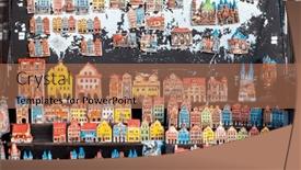  Presentation with czech republic - Slide deck having stall-with-souvenirs-in-prague and a coral colored foreground