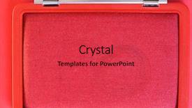  Presentation with ink - Audience pleasing slides consisting of stamp pad filled with red backdrop and a red colored foreground