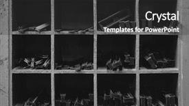  Presentation with manufacture - Presentation design enhanced with stamping manufacture - dye punching paper machine parts background and a dark gray colored foreground