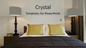  Presentation with sophisticated luxury life - Slide deck featuring stand lamp shade - detail of a king size background and a light gray colored foreground