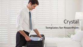  Presentation with healthy workplace full length side view - Cool new theme with stand lamp shade - side view of a smiling backdrop and a  colored foreground