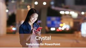  Presentation with mobile crane on a road - Audience pleasing slide deck consisting of stand on the road ans backdrop and a  colored foreground