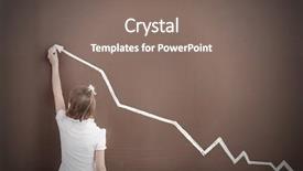  Presentation with rise - Amazing PPT theme having stand rise hand - cute little girl standing backdrop and a  colored foreground