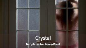  Presentation with rise - Cool new PPT theme with stand rise hand - silhouette of woman in red backdrop and a tawny brown colored foreground