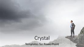  Presentation with rock - Audience pleasing PPT layouts consisting of stand rise hand - young confident businessman standing backdrop and a light gray colored foreground