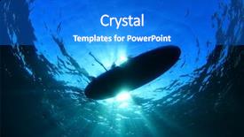  Presentation with stand - Amazing slide deck having stand up paddle surf board backdrop and a cobalt blue colored foreground