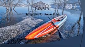  Presentation with safety training - Amazing PPT theme having stand-up-paddleboard-with-paddle backdrop and a light blue colored foreground