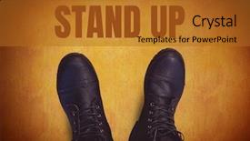  Presentation with black children babies hands feet - Audience pleasing presentation design consisting of stand up text and black backdrop and a  colored foreground