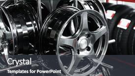  Presentation with alloy - PPT layouts featuring alloys - stand with alloy wheels background and a gray colored foreground