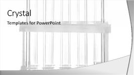  Presentation with test tubes - Cool new slide set with stand with test tubes isolated backdrop and a white colored foreground