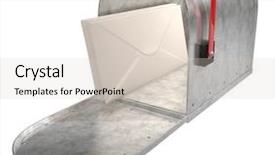  Presentation with mail - Audience pleasing theme consisting of standard galvanized mailbox with mail backdrop and a lemonade colored foreground