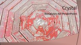  Presentation with pattern - PPT theme featuring standard layout - weathered board pattern background and a soft green colored foreground