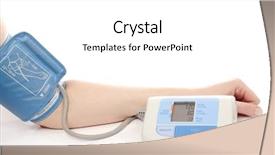  Presentation with blood pressure - Cool new slide set with standardized tests - digital blood pressure monitor put backdrop and a white colored foreground