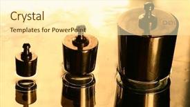  Presentation with calibration - Beautiful slide set featuring standardized tests - weights calibration standard science background backdrop and a cream colored foreground